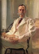 Cecilia Beaux Man with a Cat oil on canvas